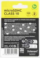 Intenso High Performance microSDHC-kaart 8 GB Class 10 Incl. SD-adapter - thumbnail
