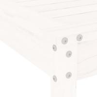 5-delige Tuinset massief grenenhout wit - thumbnail