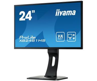 Iiyama ProLite XB2481HS-B1 LED-monitor 59.9 cm (23.6 inch) Energielabel B (A+++ - D) 1920 x 1080 pix Full HD 6 ms VGA, DVI, HDMI VA LED Iiyama ProLite XB2481HS-B1 LED-monitor 59.9 cm (23.6 inch) Energielabel B (A+++ - D) 1920 x 1080 pix Full HD 6 ms VGA, DVI, HDMI VA LED