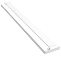 VidaXL Wandschap voor inloopdouchewand 115 cm aluminium wit - thumbnail