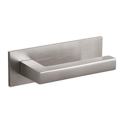 Olivari | Deurkruk ABC op horizontaal schild | RVS mat titaan PVD