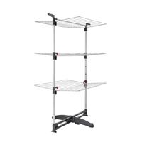 Metaltex ciclone vario droogtoren 38 m drooglengte zilver/zwart - thumbnail