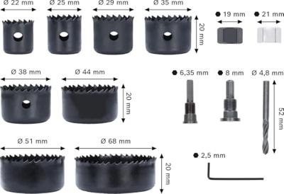 Bosch Accessories 2608594504 2608594504 Gatenzaagset 1 stuk(s)