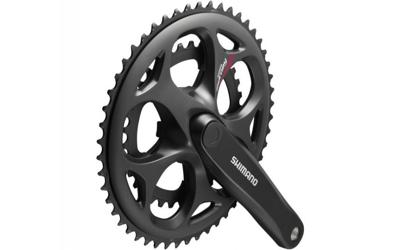 Shimano crankstel 7/8 speed tourney fc-a070 compact 170/50-34t met vierkante as zwart Shimano crankstel 7/8 speed tourney fc-a070 compact 170/50-34t met vierkante as zwart