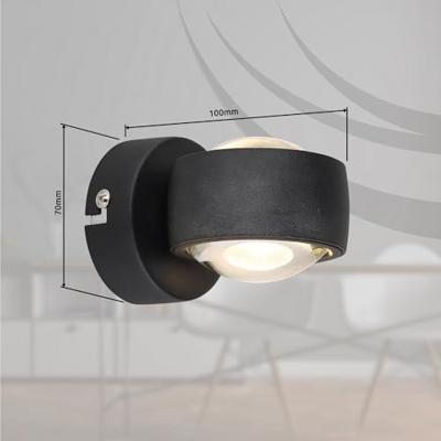 Globo Zwarte wandlampRandi design - 78290B