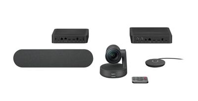 Logitech Rally Ultra-HD Modulair 4K-videoconferentiesysteem 3840 x 2160 Pixel Standvoet Logitech Rally Ultra-HD Modulair 4K-videoconferentiesysteem 3840 x 2160 Pixel Standvoet