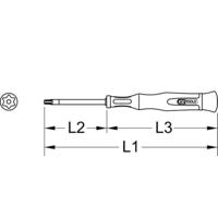 KS Tools 500.7154 Torx-schroevendraaier Grootte TB 10 1 stuk(s) - thumbnail