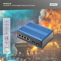 Digitus DN-651149 Industrial Ethernet Switch 4 x 2 poorten 1 GBit/s - thumbnail