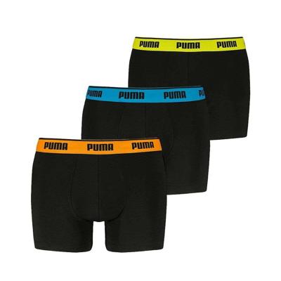 Heren Boxer Shorts Puma 701234187 006 Zwart 3 Stuks - Maat: XL