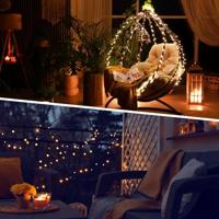Solar String Light 10 meter - 3000K warm wit licht - IP44 Waterdicht - Twinkle effect - 4 Lichtmodi - 1200 Lumen - thumbnail