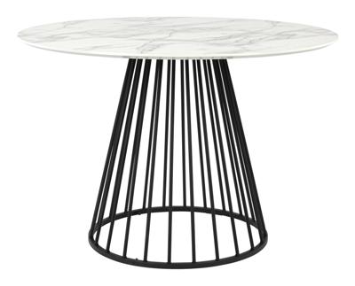 ZILT Ronde Eettafel 'Jalil' Marmerlook, 104cm ZILT Ronde Eettafel 'Jalil' Marmerlook, 104cm