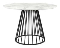 ZILT Ronde Eettafel 'Jalil' Marmerlook, 104cm - thumbnail