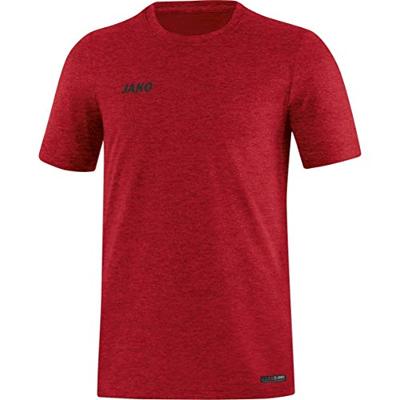 JAKO 6129 T-Shirt Premium Basics - Rood Gemeleerd - 4XL
