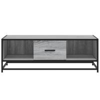 Salontafel 100x57x35 cm bewerkt hout en metaal grijs sonoma - thumbnail