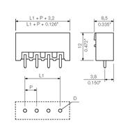 Weidmüller 1838220000 Male behuizing (board) BL/SL 5.08 Totaal aantal polen: 3 Rastermaat: 5.08 mm Inhoud: 100 stuk(s)