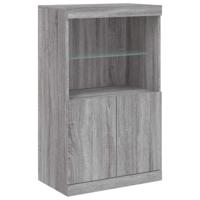 Dressoir met LED-verlichting 181,5x37x100 cm grijs sonoma eiken - thumbnail