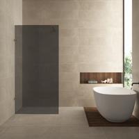 Inloopdouche Wiesbaden Less 120x200 cm 8 mm Nano Rookglas Geborsteld Brons Koper - thumbnail