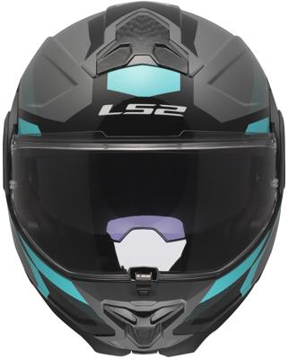 LS2 opklaphelm "ff910 advant ii triple". helmet ff910 advant ii triple xl gr/blue/red