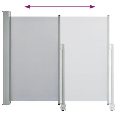 VidaXL Tuinscherm uittrekbaar 120x300 cm grijs