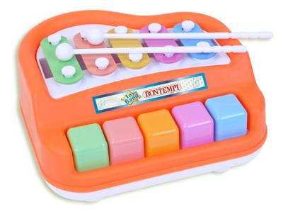Bontempi Toyband xylopiano 16 cm oranje Bontempi Toyband xylopiano 16 cm oranje