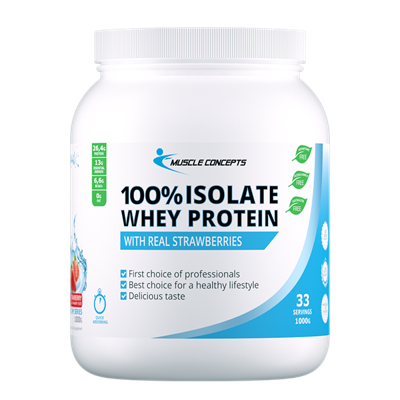 100% Isolate Whey Protein Aardbei 100% Isolate Whey Protein Aardbei