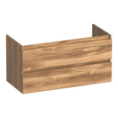 Brauer Joy - Onderkast - 100 cm - met 2 Softclose Lades Greeploos en 1 Sifon Uitsparing - Honey