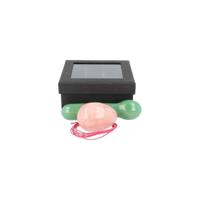 Yoni massage set Roze kwarts / Aventurijn groen - 9,5 cm - groen / roze - M - thumbnail