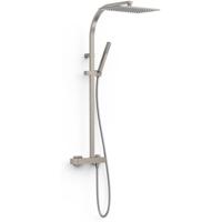 Regendoucheset Tres Slim Exclusive Opbouw Mengkraan met Antikalk Handdouche RVS - thumbnail