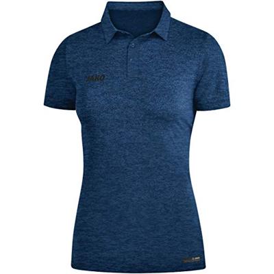JAKO 6329D Polo Premium Basics Dames - Marine Gemeleerd - 40
