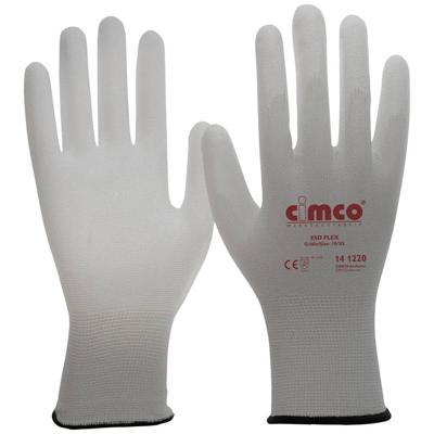 Cimco ESD Flex grau 141219 Antistatische handschoenen Nylon Maat (handschoen): 9, L 1 paar