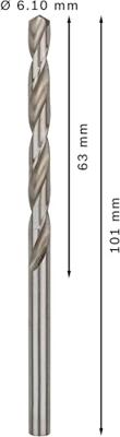 Bosch Accessoires Metaalboren HSS-G, Standard 6,1 x 63 x 101 mm 10st - 2608585497