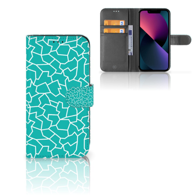 Apple iPhone 13 Hoesje Cracks Blue Apple iPhone 13 Hoesje Cracks Blue