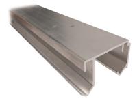 20A/4835-Bovenrail aluminium dubbel, 4835mm - thumbnail