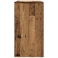 Wandtafel 89x41x76,5 cm bewerkt hout oud houtkleurig - thumbnail