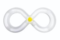 Beeztees kitten speelrail Agty wit kattenspeelgoed - thumbnail