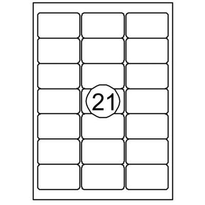 Etiket Quantore 63.5x38.1mm 2100stuks Etiket Quantore 63.5x38.1mm 2100stuks