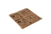 Hamburger zakje 16x16.5cm krant vetvrij papier BIO - thumbnail