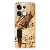 OPPO Reno8 Pro | Siliconen hoesje | met foto Bladmuziek - thumbnail