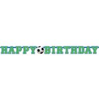 Amscan Letterslinger happy birthday voetbal 135 cm | 24 stuks - thumbnail