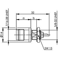 Telegärtner 100023790 100023790 TNC-connector Bus, inbouw 50 Ω 1 stuk(s) - thumbnail