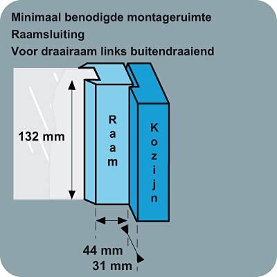 AXA Raamsluiting 3308 - LS - F8 Zwart