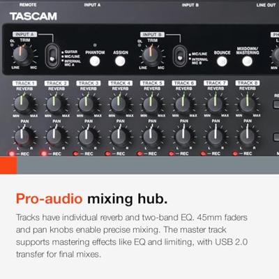 Tascam DP-03SD 8-sporen recorder Tascam DP-03SD 8-sporen recorder