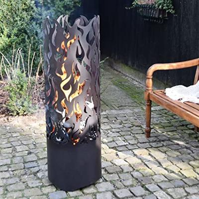 Esschert Design vuurton flames koolstofstaal zwart ff408