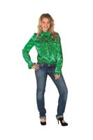 Groen Dames Ruche Blouse - thumbnail
