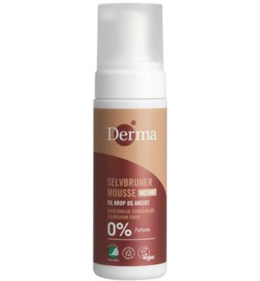 Derma Self tanning mousse instant 150 Milliliter