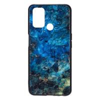 Shop4 - Oppo A53 Hoesje - Harde Back Case Marmer Kleurrijk - thumbnail