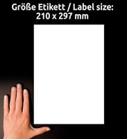 Avery-Zweckform 6119 Universele etiketten 210 x 297 mm Papier Wit 30 stuk(s) Permanent hechtend Inkjet, Laser (zwart/wit), Laser (kleur), Kopiëren (zwart/wit), - thumbnail