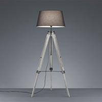 Reality Vloerlamp Tripod - Hout - Grijs - thumbnail