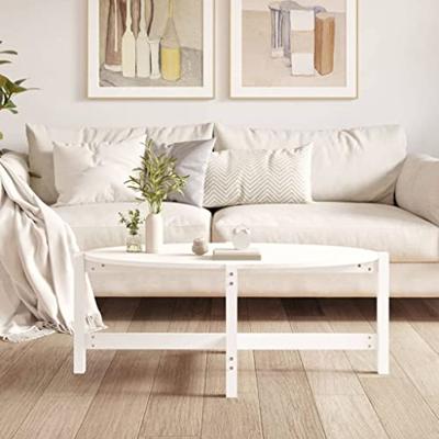 Salontafel 118x63x45 cm massief grenenhout wit Salontafel 118x63x45 cm massief grenenhout wit