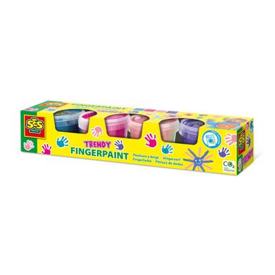 SES vingerverf trendy kleuren, 4x110ml
